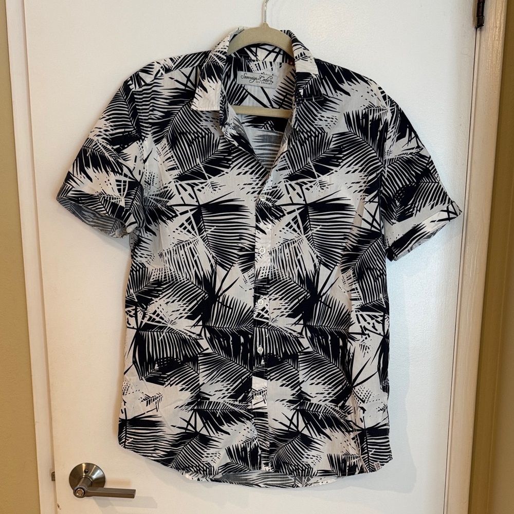Sovereign Code Black and White Palm Print Shirt